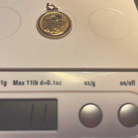 1994 Liberty/American Eagle 1/4 oz 22KT Gold Coin in 14KT YG Pendant - Picture 6 of 9